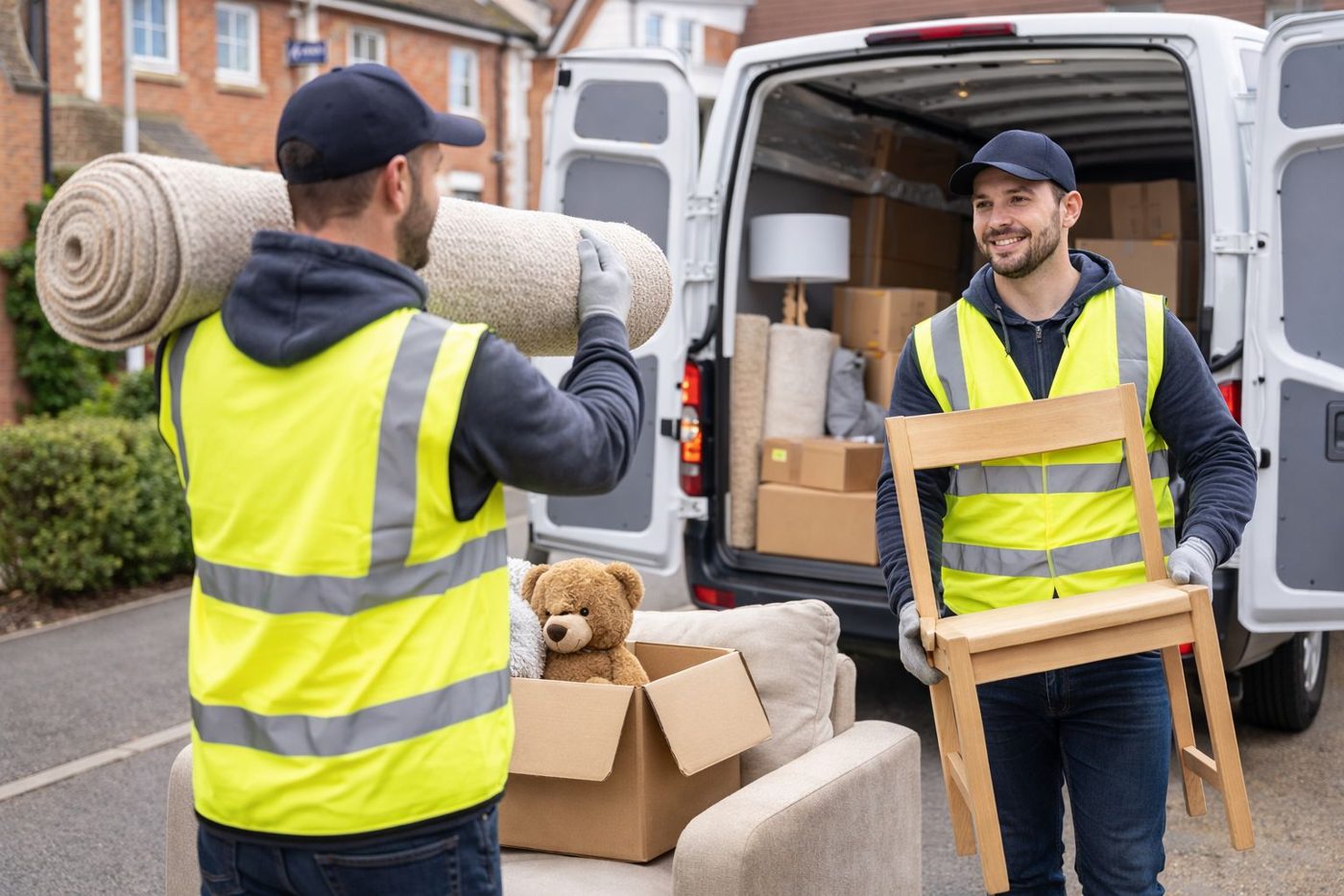 Z-Gen Logix driver carrying out an insured house removal in the UK