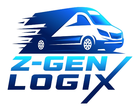 Z-Gen Logix branded courier van used for same day UK deliveries